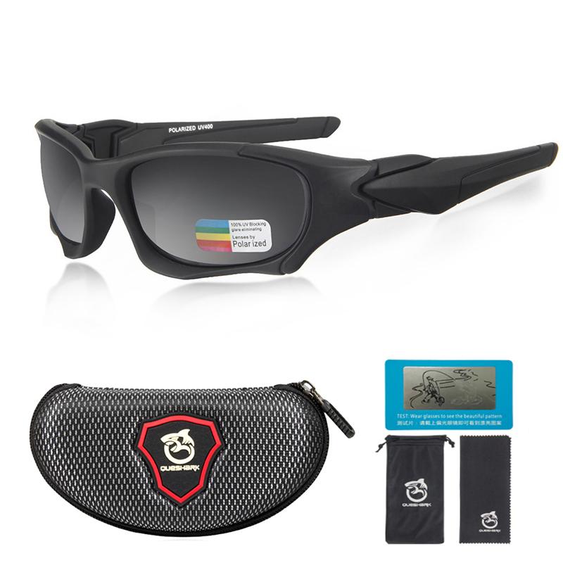 

QUESHARK Мужские Женские HD Поляризованные Спортивные Солнцезащитные Очки Для Рыбалки UV400 Антибликовые Очки Для Походов Оправа TR90 Спортивные Очки Для Велосипеда Велоспорта чёрный