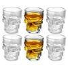Halloween Gifts Skull Head Shot Glass Cup Creative Clear Crystal Wine Cup  Liquor Whisky Vodka Beer Steins for Party Bar