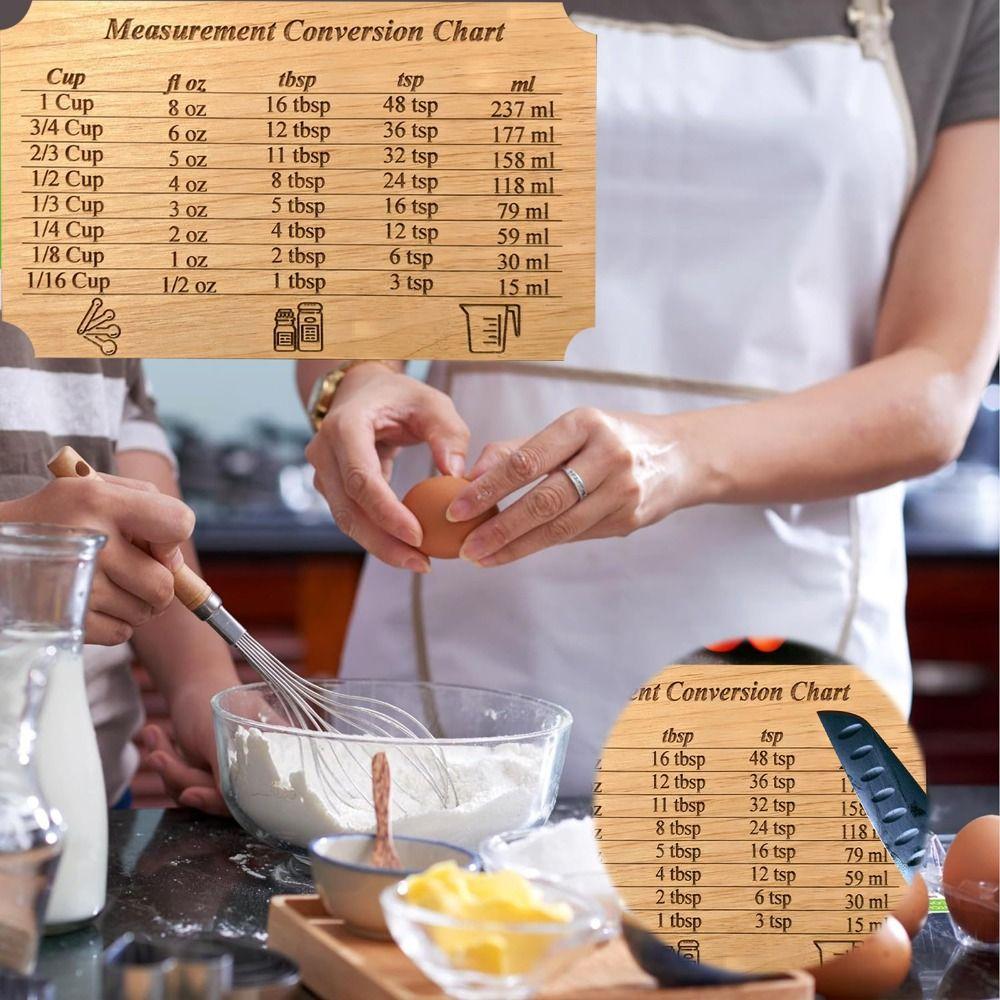 

Wood Cooking Measurement Board Easy to Clean chopping Board for Kitchen Small Tools