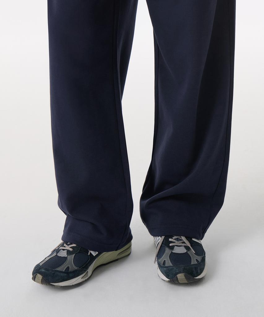 Musinsa Standard [Cooltandard] One-Pleat Wide Lounge Sweatpants [Navy]