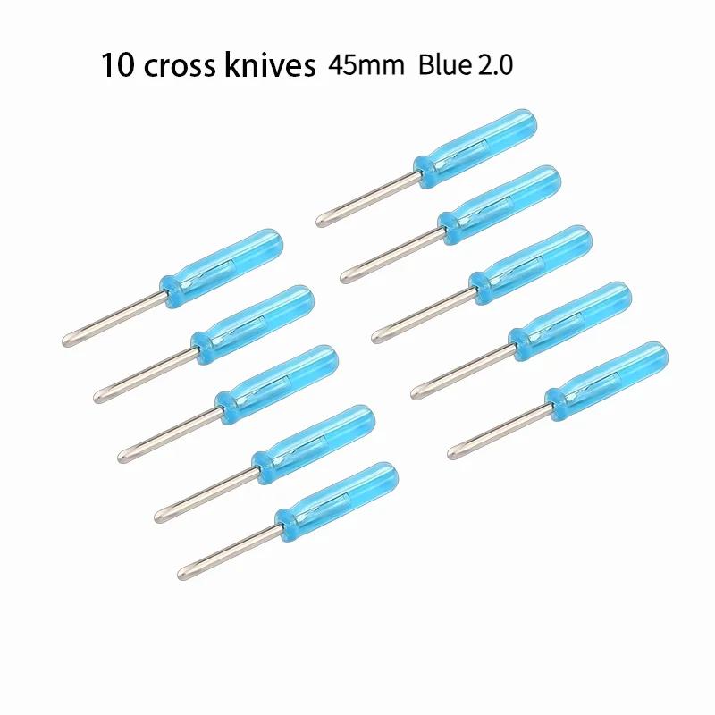10-Pack Mini Phillips Screwdriver Set 2mm Cross/Horizontal Head Precision Repair Tools for Toys and Electronics Hand Exercise