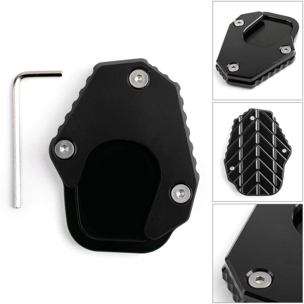 Bruce & Shark Honda CRF250L 2017-19 Exclusive Kickstand Side Stand Stand Stand Plate Extension Aluminum Black