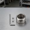 28.8*19*22MM Stainless Steel Valve Adapter Radiator Valve Compatibility Thermostat Radiator Valve Adapter Long-lasting Material