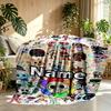 Coperta Personalizzata con Stampa Dandy's World, Decorazione per la Casa, Camera da Letto, Divano, Campeggio, Divano, Regali per Compleanno Natale