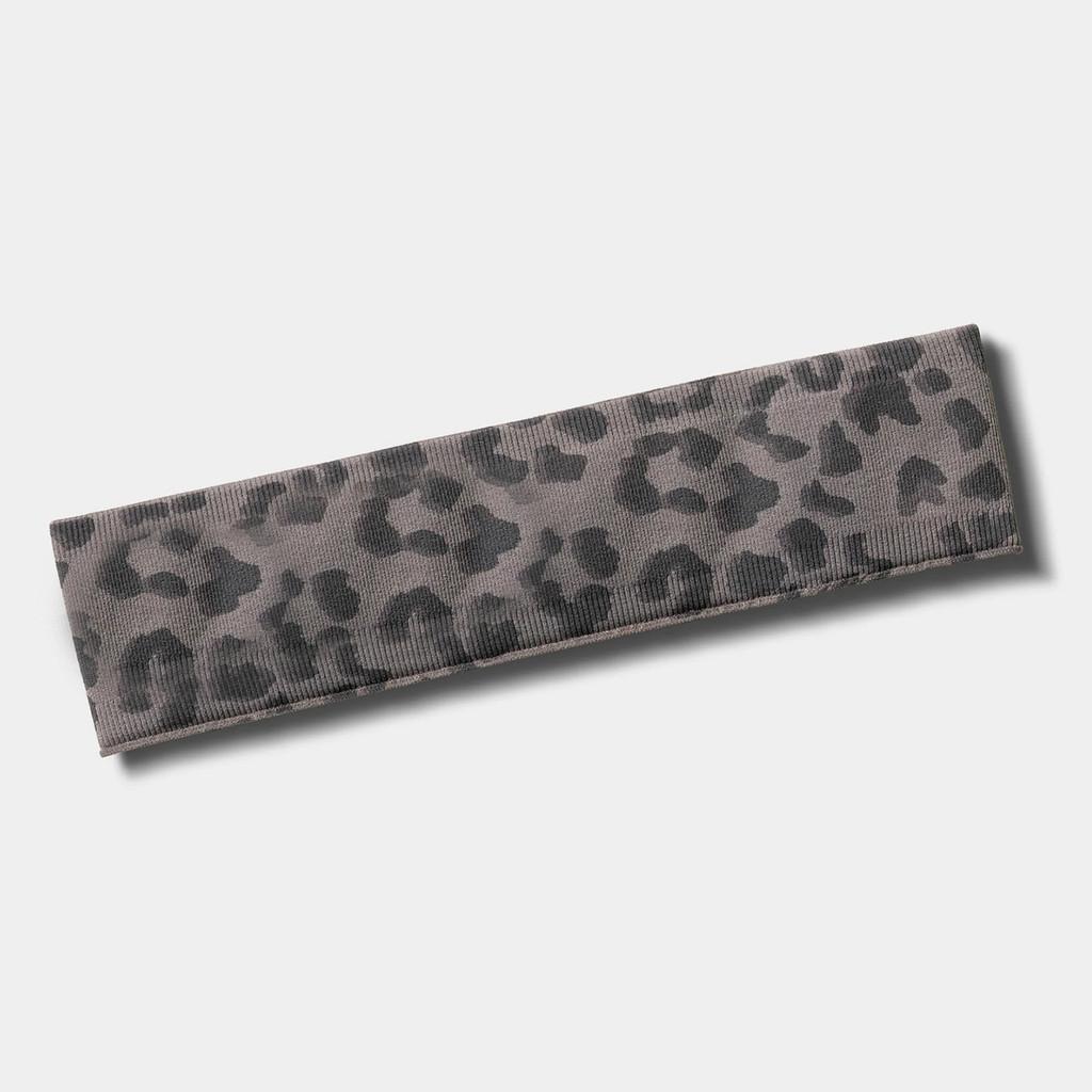 Leopard Print Yoga Headband With Moisture Wicking Fabric For Fitness Enthusiasts