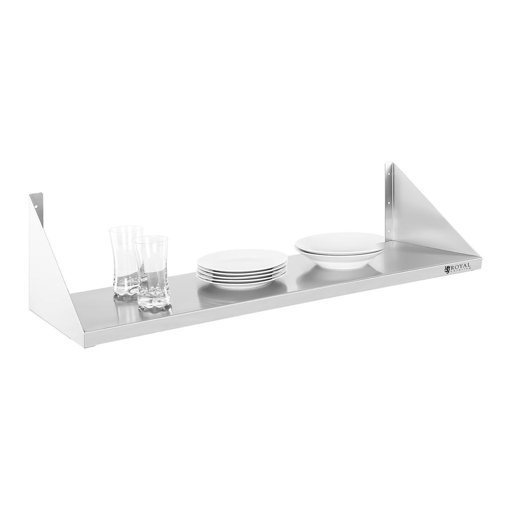 Stainless Steel Single Wall-Mounted Hanging Shelf