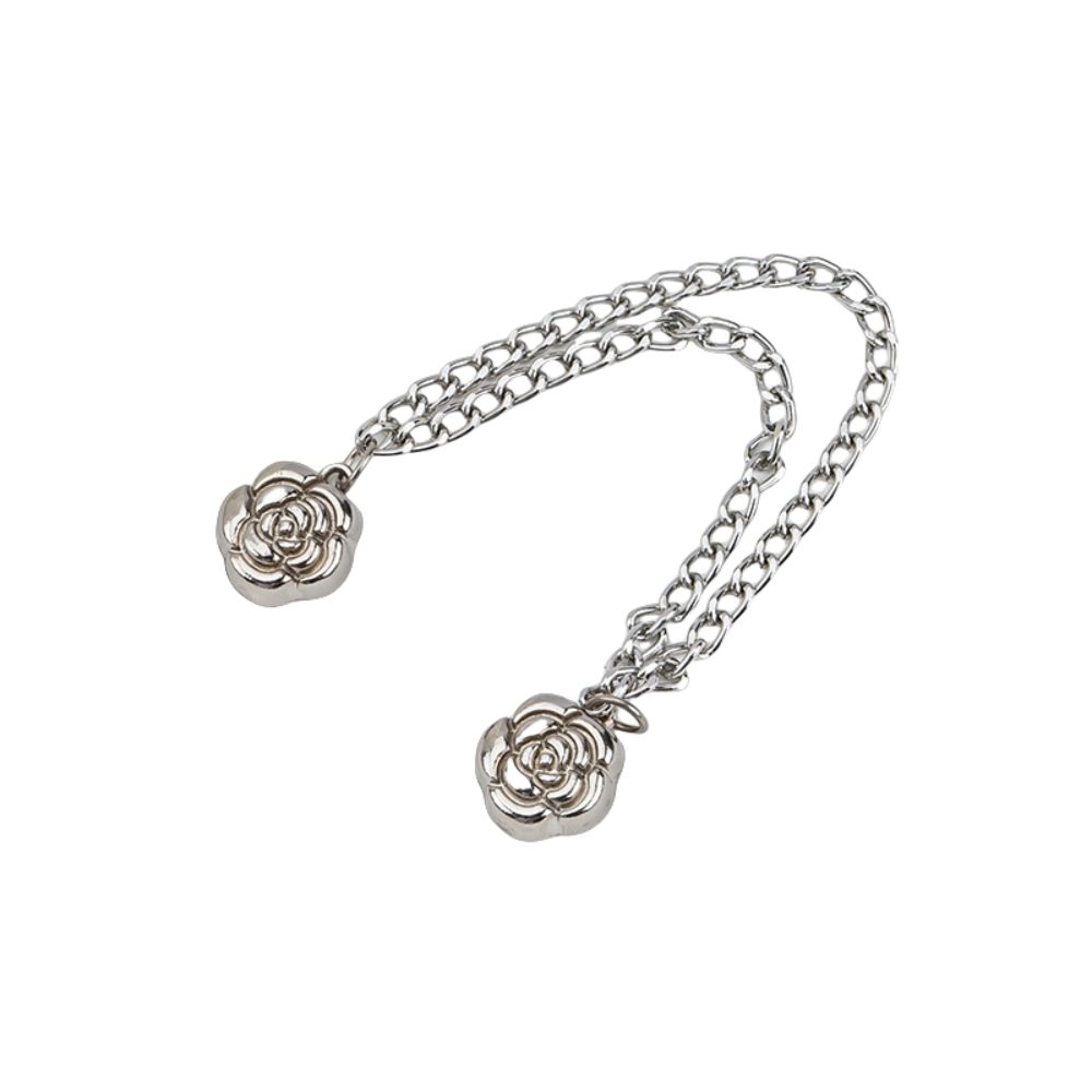Multi-Function Shorten Trouser Clip Button Tassel Chain Cuff-link Leg Cuff Fixing Pin Skirts