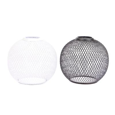 Lampadario con copertura per paralume in metallo scavato per soggiorno