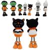 Cute Halloween Plush Figurines Ghost Black Cat Decorations