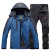 Outdoor Jackets Men 'S Winter Plus Velvet Thicken Gore -Tex Set Cotton Jacket