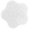 Bathroom Floor Foot Massager Remove Dead Skin Silicone Shower Foot Scrubber with Suction CupsWhite