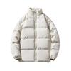 Winter Stand Collar Cotton Jacket Loose Student Couples Cotton Jacket Casual Simple Warm Windproof Large Size Cotton