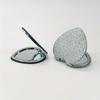 1PC Heart Shape Loose Powder Double Sided Makeup Mirror Portable for Birthday Wedding