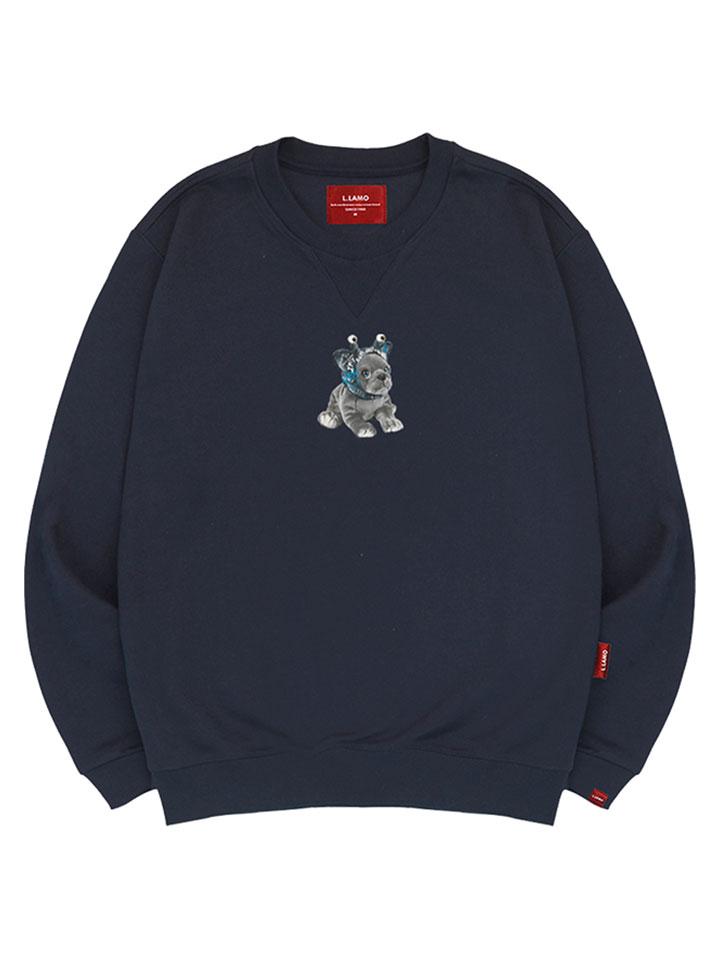 Ellamo Alien Puppy Sweatshirt Unisex Big Size S~4Xl (A Type)