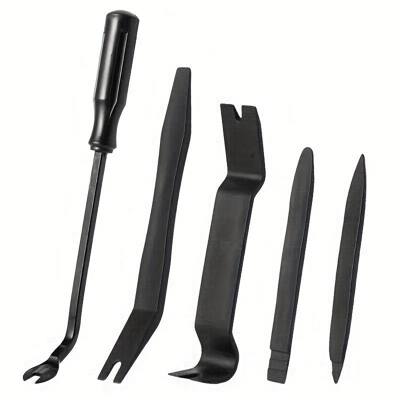 

Car Interior Disassembly Tool Set - 4/5pcs Set with Scratch-Free Plastic Pry Bars Fasteners Interior Repair Tools чёрный