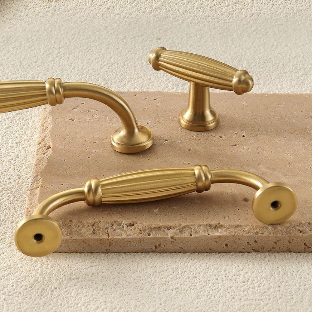 Nordic Style Cabinet Handles Retro Style Long Handles Vintage Bronze Handles  Kitchen Cabinet