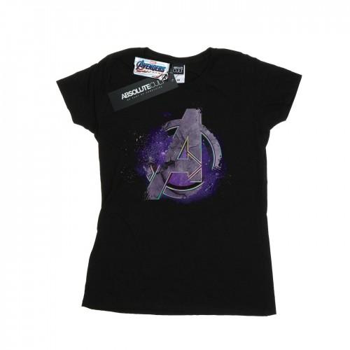 Marvel Womens/Ladies Avengers Endgame Space Logo Cotton T-Shirt