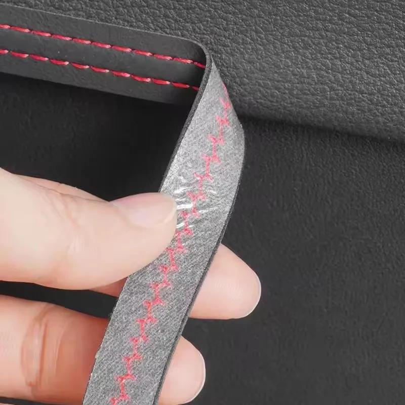1/2M Car Pu Leather Trim Strip Multi Color DIY Braid Decor Line Strip Door Dashboard Sticker Universal Car Interior Accessories