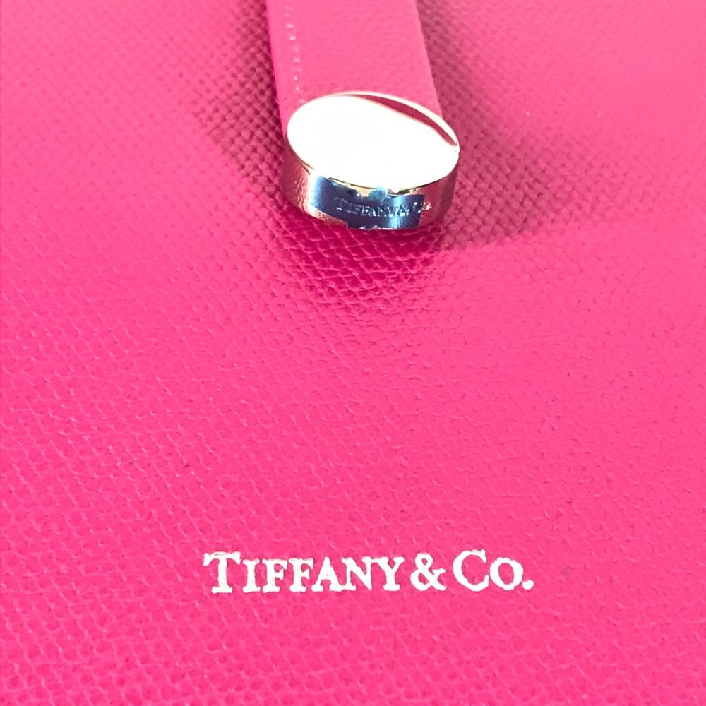 TIFFANY&Co. Logo Bag Tote Bag Shawl Shoulder Bag Leather Pink Based/Black