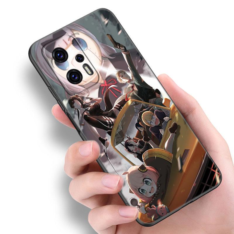 Spy X Family Anime Phone Case For Xiaomi POCO F2 F3 M2 M3 M4 X3 X4 Pro NFC F4 GT 5G F1 X2 C3 C31 C40 M5S Soft TPU Black Cover