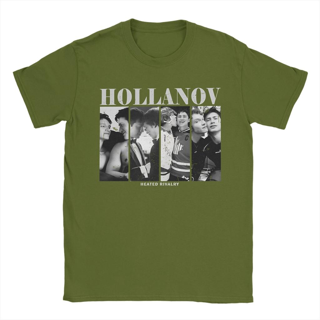 Oversized T Shirt Summer Team Hollanov Ice Hockey Heated Rivalry Trendy Cool T Shirts 100 Cotton Tshirt Short Sleeve Tops