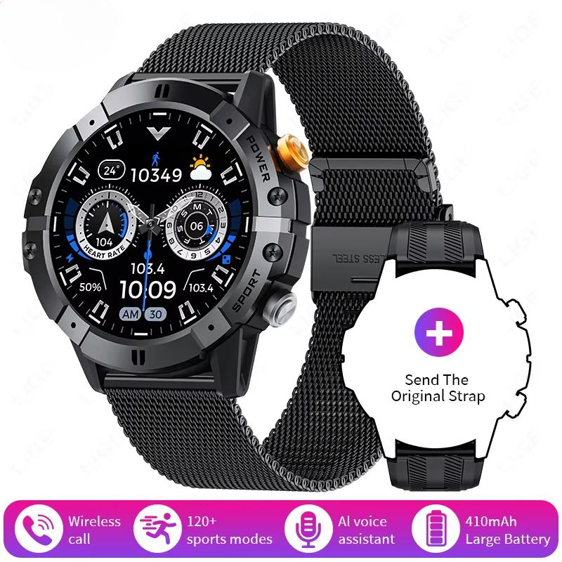 2025 New Outdoor Man's Smart Watch Bluetooth Call Smartwatch Fitness Tracker Clock IP68 Waterproof Watches Woman for IOS Android