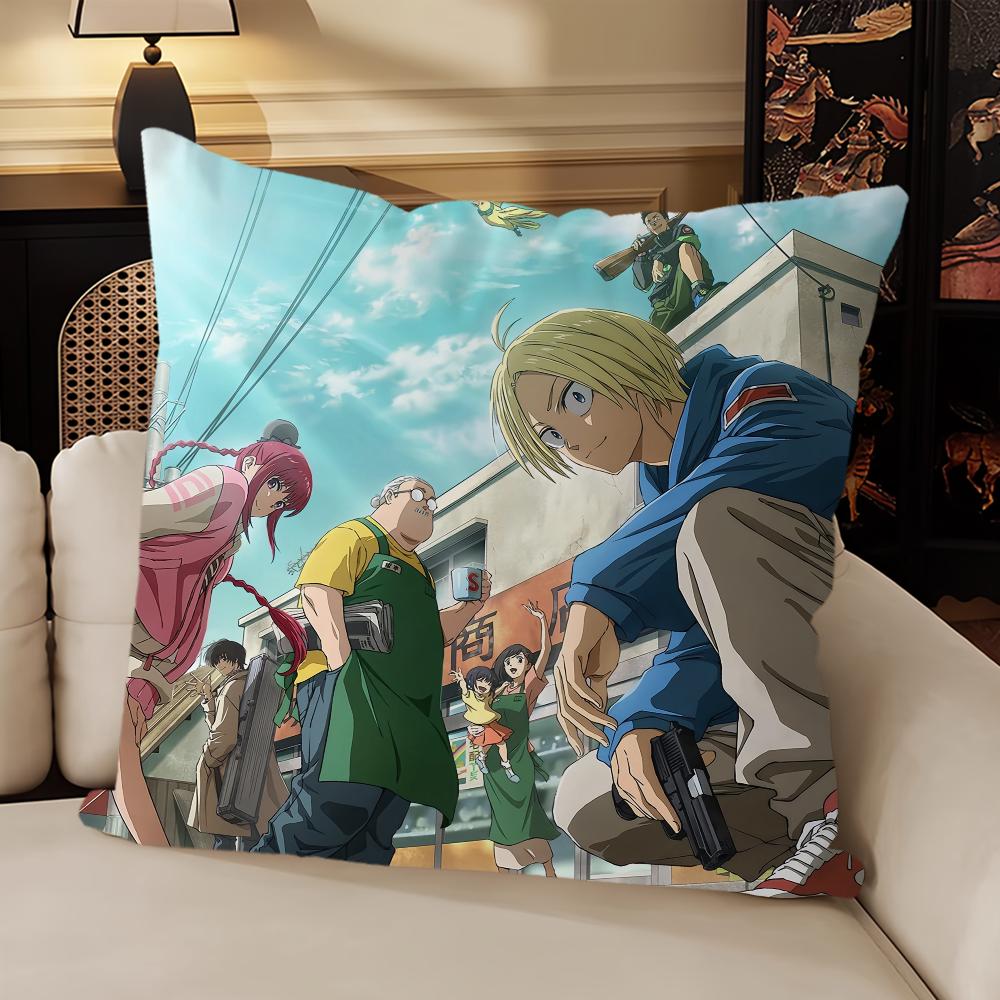 Classic Anime cushion cover Living Room Headboard Bedroom Office Cushion Cushion Sofa Nap Time S-Sakamoto Days 2025 Pillow Case