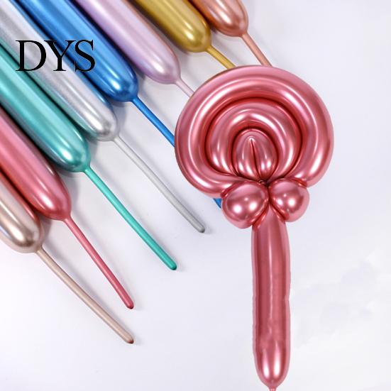 Dog Balloon Twisting Set 100Pcs DIY Long Balloons Rainbow Animal Modeling Latex Christmas Thickening Assorted Color Kit