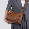 Large Capacity PU Small Square Bag Middle-aged Mother Bag Women's Shoulder Crossbody Bag