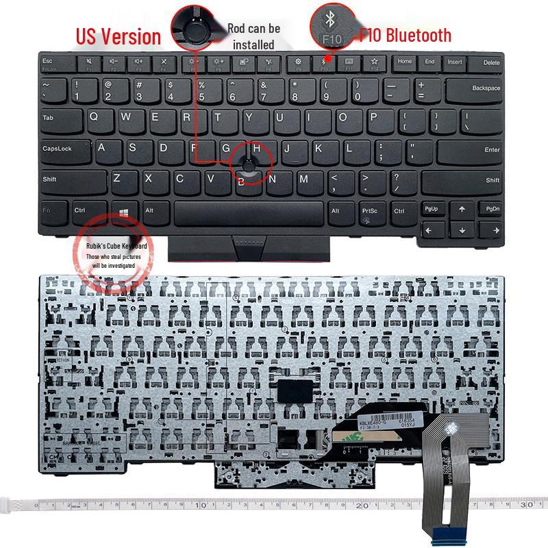 

Keyboard for Lenovo E480, L480, T480S, L380, R480, E490 Models
