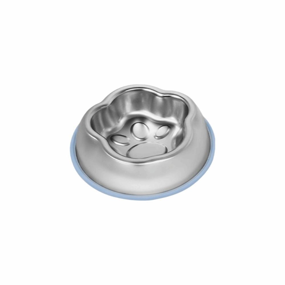 

Single/Double Bowl Pet Water Feeder Non Slip Pet Drinking Bowl Durable Pet Food Container Home Blue Single Bowl