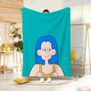 Art Illustration P-Pop Art Character Throw Lightweight 240G Flannel Blanket Soft Skin-Friendly For Summer Cooling