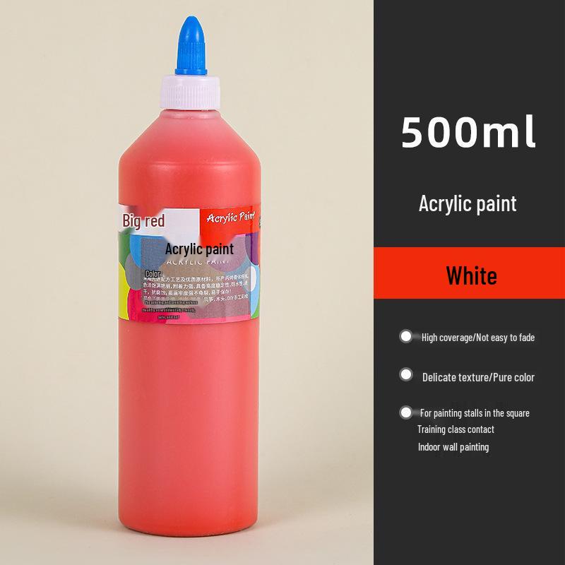 Wasserdichte 500ML Acrylfarbe - Langlebig, Ideal für Strohhut-, Keramik- und Gipsfigurenmalerei