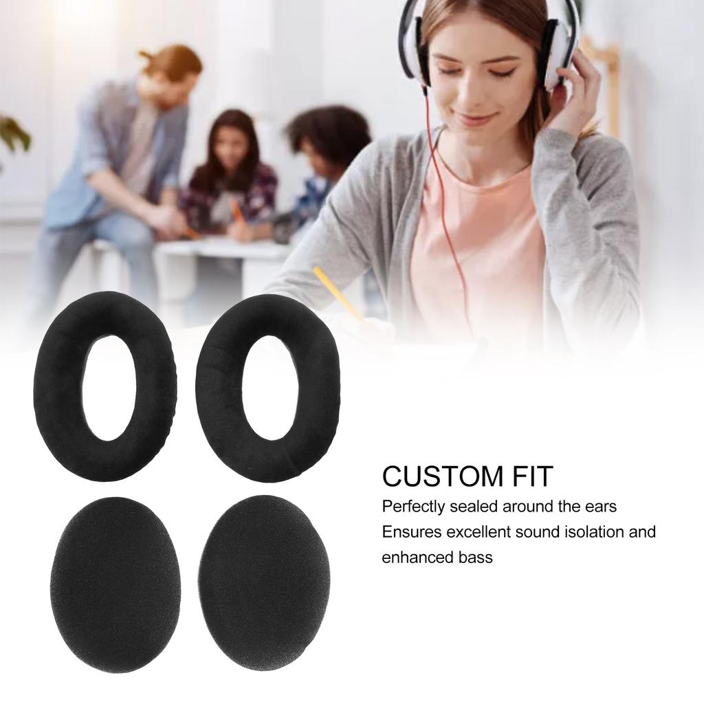 Headphones Cover Ear Pads Soft Sound Insulation Ear Pads Cushions for   HD600 HD580 HD545 Headphones