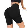 Women's Fashion Color Hip Lifting Yoga Shorts Quick Drying Breathable Sports Fitness Tight High Waist Three Part Yoga Shorts