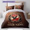 Custom Name Al Ahly SC Pattern Bedding Quilt Set  Home Decoration  Gift (1 * duvet cover + 2 * pillowcase  without core)