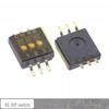 1,27 mm Schwarzer SMT Flachkippschalter DIP-Schalter, 2-10 Positionen (DSHP03TSGER)