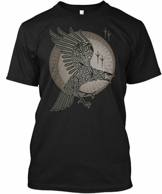 Raven Viking T-Shirt L
