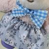 2027 Chinese Zodiac Lamb Plush Keychain Cute Floral Dress Sheep Stuffed Doll Portable Backpack Charm Gift