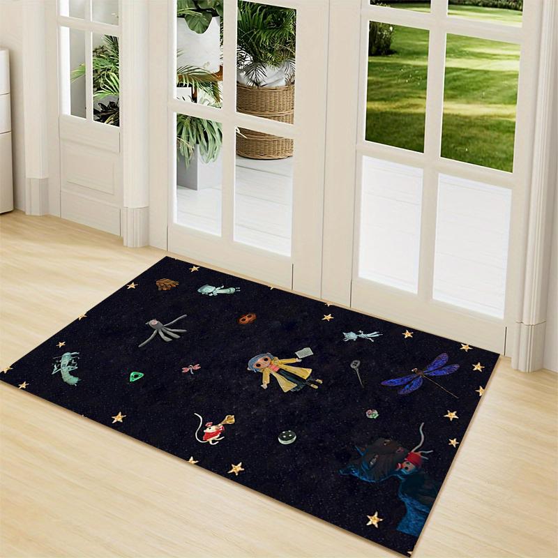1Pc Coraline'S Whimsical World Carpet Rug Customizable Soft Washable Antislip Home Living Room Sofa Mats Personalized Rug 091778