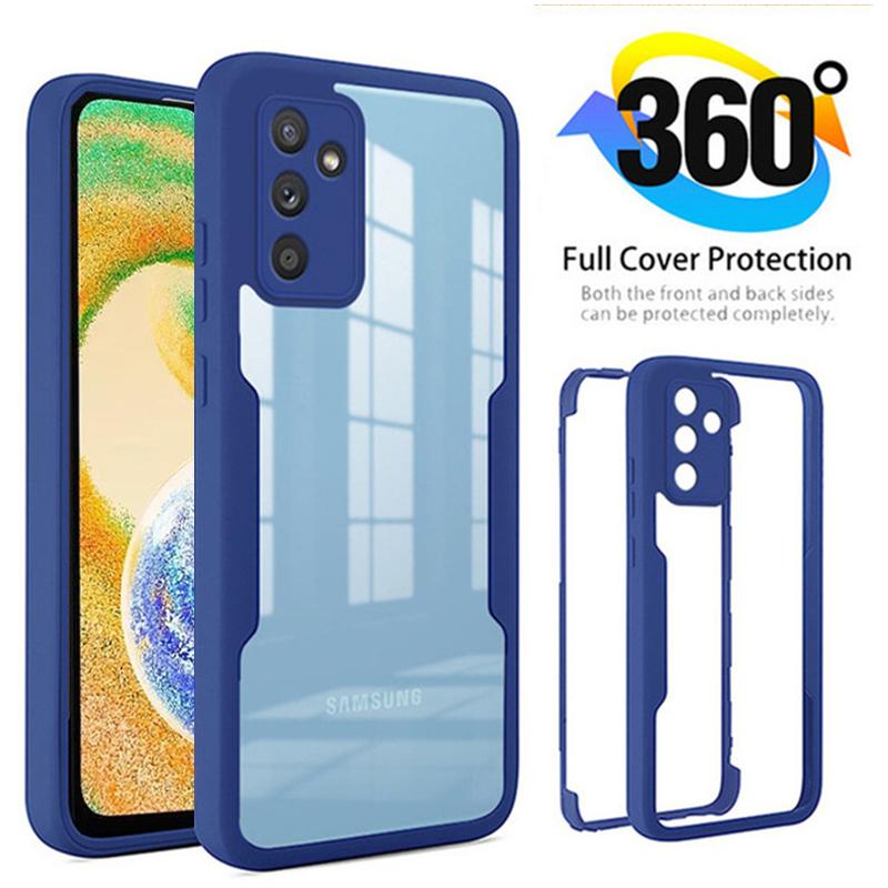 Etui na telefon A04s odporne na wstrząsy przezroczyste dwustronne miękkie silikonowe etui do Samsung Galaxy A04s A04 S galaxyA04s TPU przednia tylna obudowa
