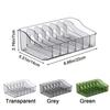 2Pcs Plastic Divided Spice Rack Large Capacity Adjustable Seasoning Storage Box Space Saving Detachable Spice Bag Storage Box