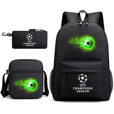 Sports Football Team Print Youth Primary and Secondary School Students C Luo Schoolbag Men and Women Leisure Travel Backpack CR7