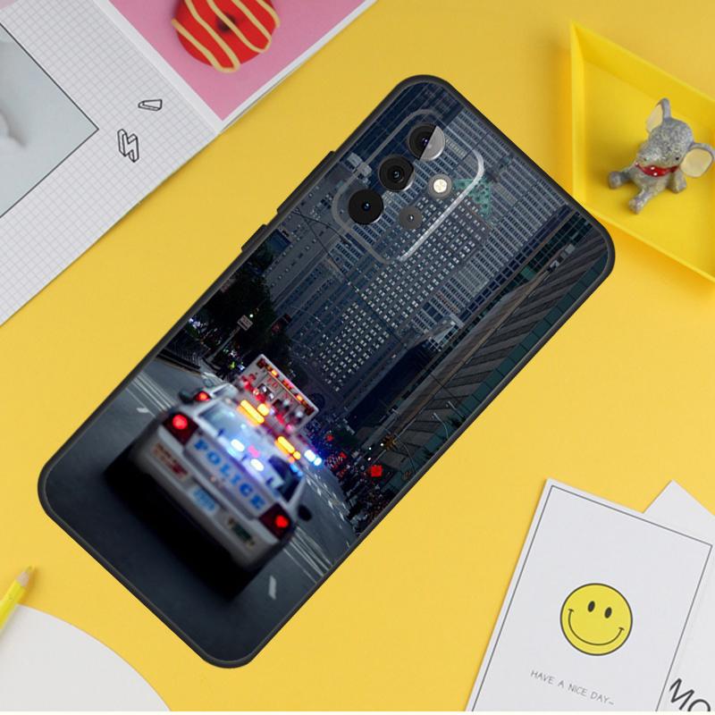 Police Car Case For Samsung Galaxy A53 A33 A23 A13 A06 A56 A16 A36 A55 A35 A17 A54 A34 A14 A52 A32 A15