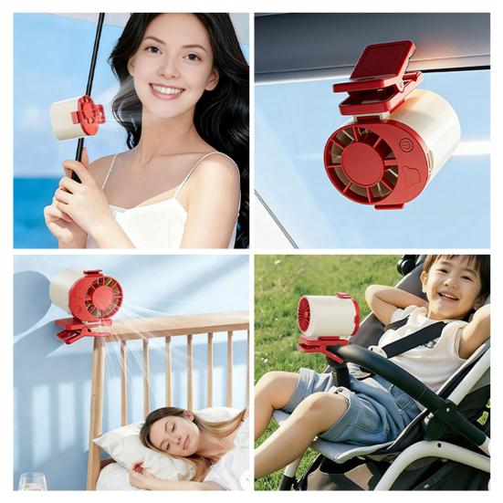 Portable Waist Fan Powerful Portable Summer Cooling Device Clip-on Fan Personal for Travel Camping Outdoor