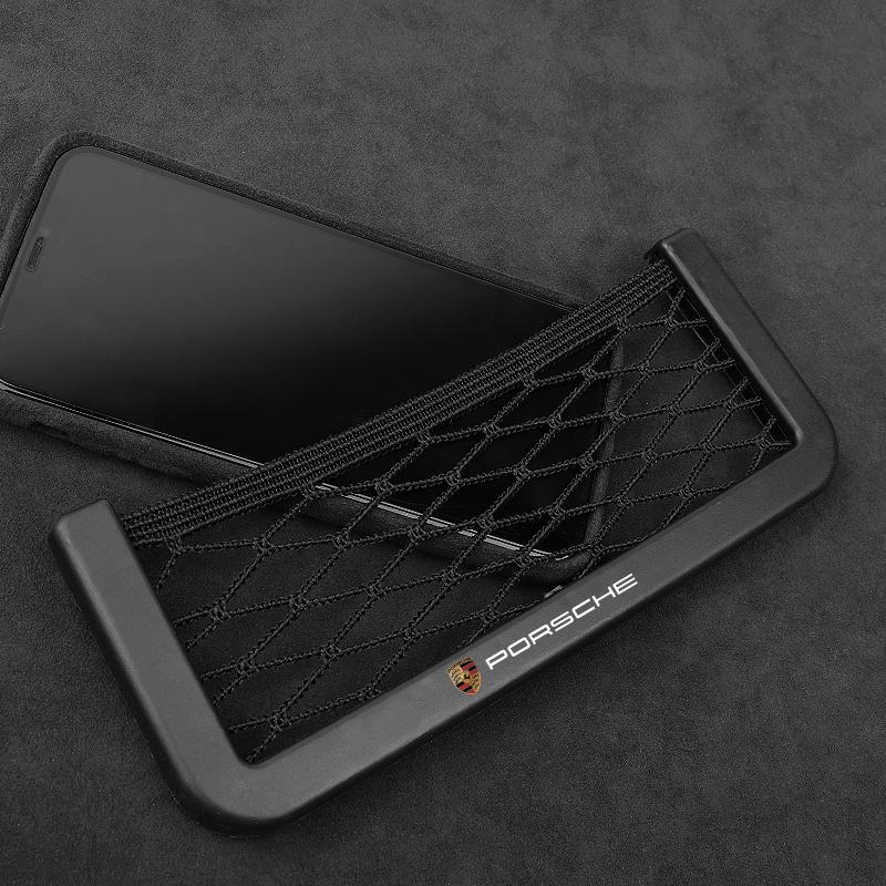 Organizér do auta Úložná taška Auto Samolepicí Síťová kapsa Držák na telefon Autopříslušenství Pro Porsche Boxster Cayenne Panamera Macan Cayman 911 918 996 917 991