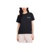 Skechers Godri Fashion Versatile Moisture-Wicking Quick-Dry Cool Breathable Short Sleeve T-Shirt Women tops Carbon-Black L225W183-0018