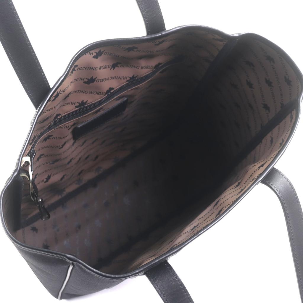 Vynikající plátěná pánská taška HUNTING WORLD Tote Bag Safari Today černá Použitá