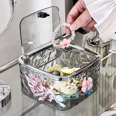 Large Capacity Hair Accessory Storage Box for Girls and Babies Organize Hair Ropes Bands Clips Pins Jewelry