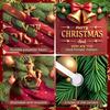 Noel Backdrop Classic Holiday Festive Background Xmas Display Pine Tree Design Christmas Banner For Office Event New Year Family